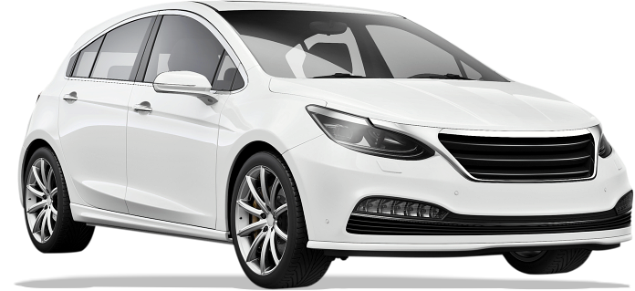 white car